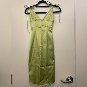 wilfred green cocktail mini dress